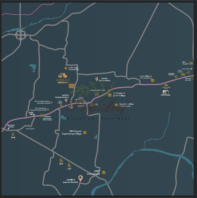 Navins Mayura Gardens Location Map
